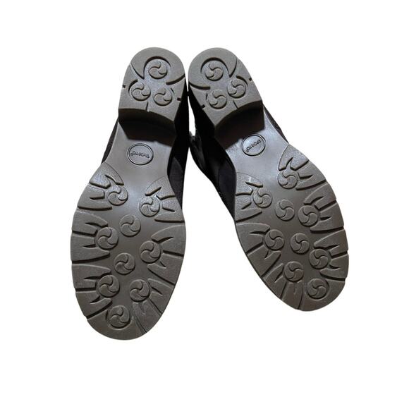 Sporto Size 8 NEW HOLLY Womens Ankle Boots Leather Faux Fur Brown Lace Up Heeled - Picture 8 of 9